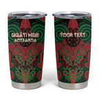 Aotearoa Iwi Ngati Hine Personalised Tumbler Cup Maori Kowhaiwhai Pattern