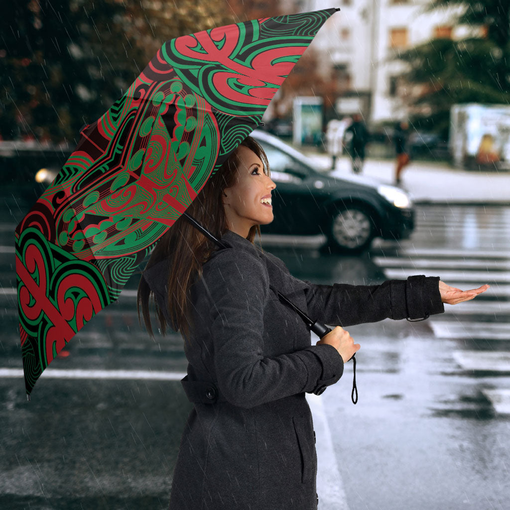 Aotearoa Iwi Ngati Hine Umbrella Maori Kowhaiwhai Pattern
