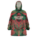 Aotearoa Iwi Ngati Hine Personalised Wearable Blanket Hoodie Maori Kowhaiwhai Pattern