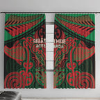 Aotearoa Iwi Ngati Hine Window Curtain Maori Kowhaiwhai Pattern