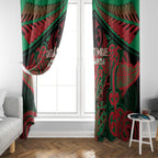 Aotearoa Iwi Ngati Hine Window Curtain Maori Kowhaiwhai Pattern