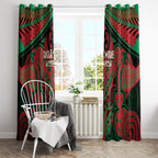 Aotearoa Iwi Ngati Hine Window Curtain Maori Kowhaiwhai Pattern