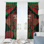 Aotearoa Iwi Ngati Hine Window Curtain Maori Kowhaiwhai Pattern