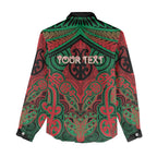 Aotearoa Iwi Ngati Hine Personalised Women Casual Shirt Maori Kowhaiwhai Pattern