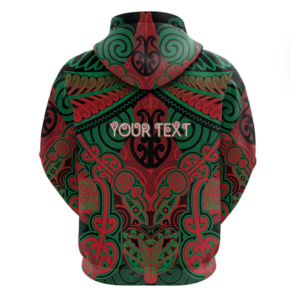 Aotearoa Iwi Ngati Hine Personalised Zip Hoodie Maori Kowhaiwhai Pattern