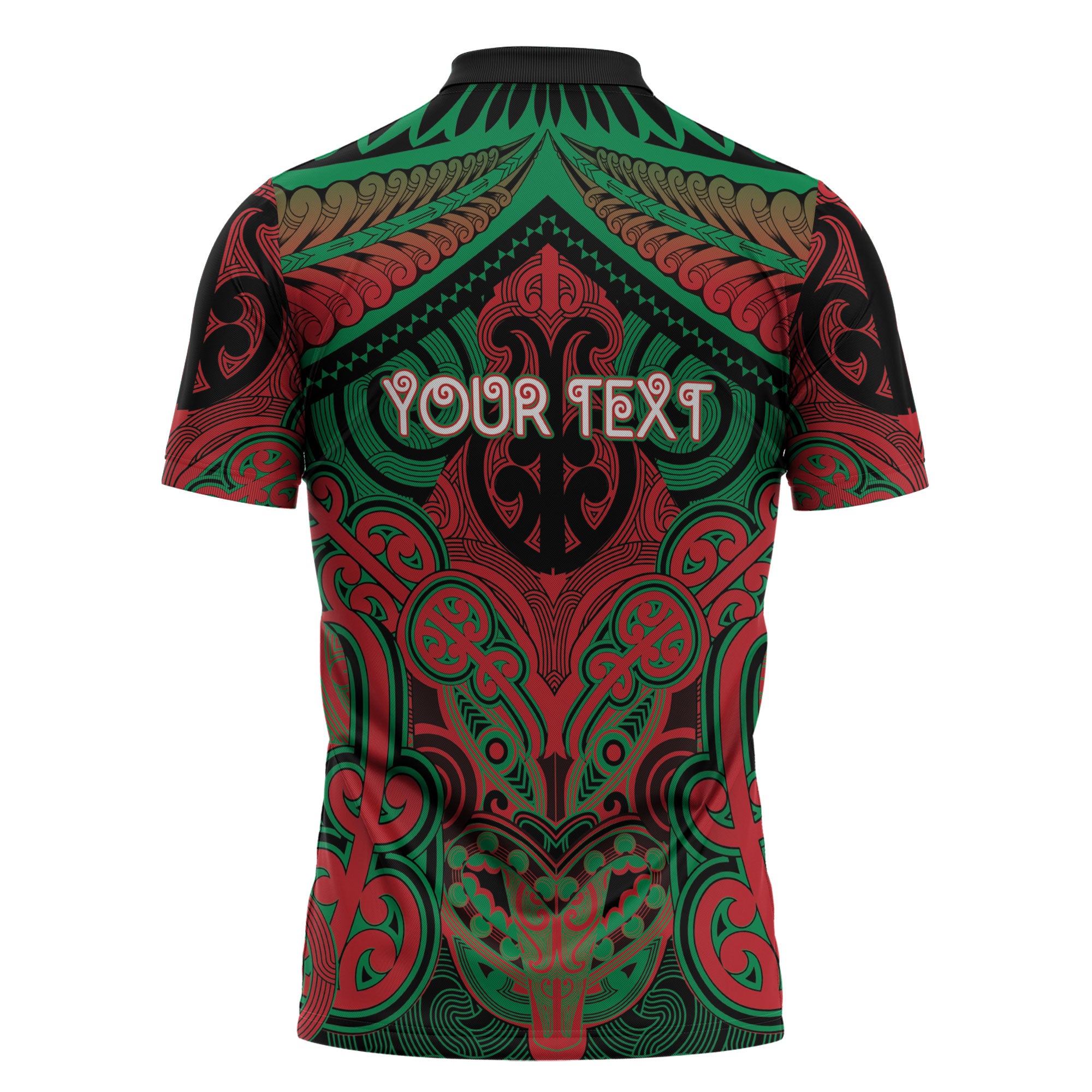 Aotearoa Iwi Ngati Hine Personalised Zipper Polo Shirt Maori Kowhaiwhai Pattern