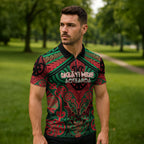 Aotearoa Iwi Ngati Hine Personalised Zipper Polo Shirt Maori Kowhaiwhai Pattern