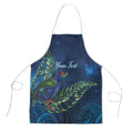 New Zealand Takahe Personalised Apron Silver Fern Galaxy Polynesian Pattern