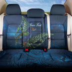 New Zealand Takahe Personalised Back Car Seat Cover Silver Fern Galaxy Polynesian Pattern