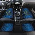 New Zealand Takahe Personalised Car Mats Silver Fern Galaxy Polynesian Pattern