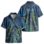 New Zealand Takahe Personalised Kid Hawaiian Shirt Silver Fern Galaxy Polynesian Pattern LT22