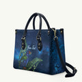 New Zealand Takahe Personalised Leather Bag Silver Fern Galaxy Polynesian Pattern