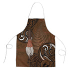 New Zealand Taiaha Apron Maori Weapon Silver Fern Maori Pattern