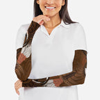 New Zealand Taiaha Arm Sleeves Maori Weapon Silver Fern Maori Pattern