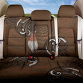 New Zealand Taiaha Back Car Seat Cover Maori Weapon Silver Fern Maori Pattern