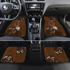 New Zealand Taiaha Car Mats Maori Weapon Silver Fern Maori Pattern
