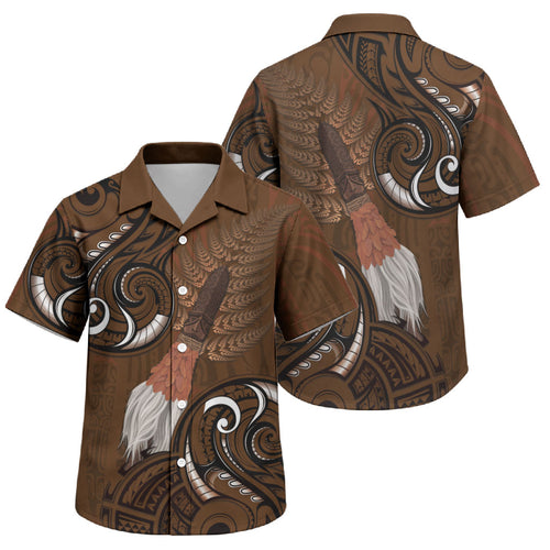 New Zealand Taiaha Family Matching Mermaid Dress and Hawaiian Shirt Maori Weapon Silver Fern Maori Pattern
