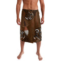 New Zealand Taiaha Lavalava Maori Weapon Silver Fern Maori Pattern