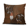 New Zealand Taiaha Pillow Cover Maori Weapon Silver Fern Maori Pattern