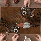 New Zealand Taiaha Puzzle Maori Weapon Silver Fern Maori Pattern