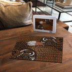New Zealand Taiaha Puzzle Maori Weapon Silver Fern Maori Pattern