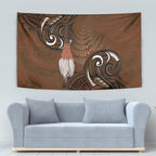 New Zealand Taiaha Tapestry Maori Weapon Silver Fern Maori Pattern