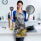 New Zealand Fantail Bird Apron Maori Piwakawaka Kowhai Maori Pattern