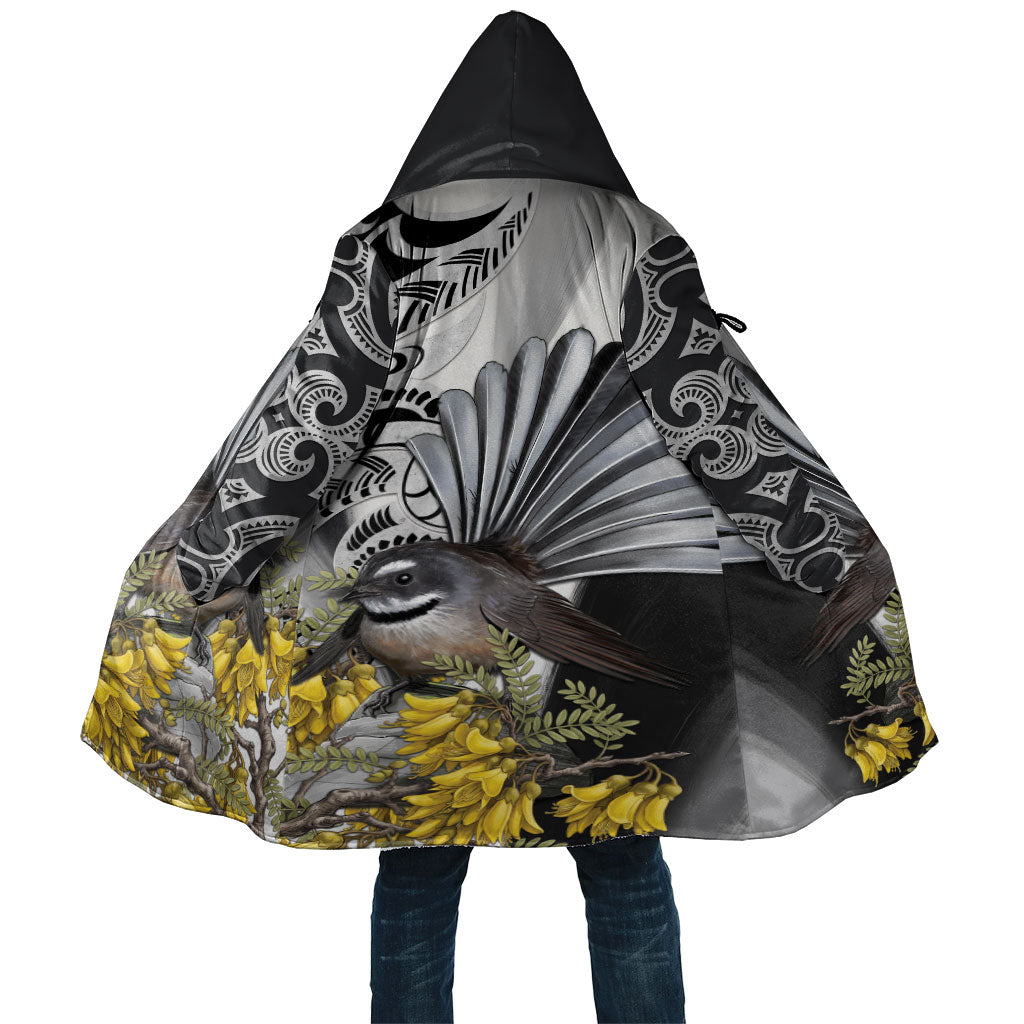 New Zealand Fantail Bird Cloak Maori Piwakawaka Kowhai Maori Pattern