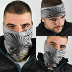 New Zealand Fantail Bird Neck Gaiter Maori Piwakawaka Kowhai Maori Pattern