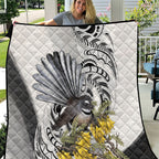 New Zealand Fantail Bird Quilt Maori Piwakawaka Kowhai Maori Pattern