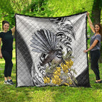 New Zealand Fantail Bird Quilt Maori Piwakawaka Kowhai Maori Pattern