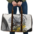 New Zealand Fantail Bird Travel Bag Maori Piwakawaka Kowhai Maori Pattern