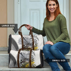 New Zealand Fantail Bird Travel Bag Maori Piwakawaka Kowhai Maori Pattern