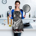 New Zealand Weka Personalised Apron Aotearoa Hen Silver Fern Maori Pattern