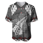 New Zealand Weka Personalised Baseball Jersey Aotearoa Hen Silver Fern Maori Pattern