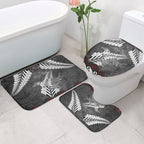 New Zealand Weka Personalised Bathroom Set Aotearoa Hen Silver Fern Maori Pattern