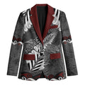 New Zealand Weka Personalised Blazer Aotearoa Hen Silver Fern Maori Pattern