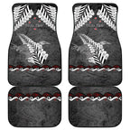 New Zealand Weka Personalised Car Mats Aotearoa Hen Silver Fern Maori Pattern