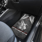New Zealand Weka Personalised Car Mats Aotearoa Hen Silver Fern Maori Pattern