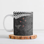 New Zealand Weka Personalised Ceramic Mug Aotearoa Hen Silver Fern Maori Pattern