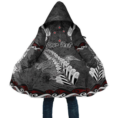 New Zealand Weka Personalised Cloak Aotearoa Hen Silver Fern Maori Pattern