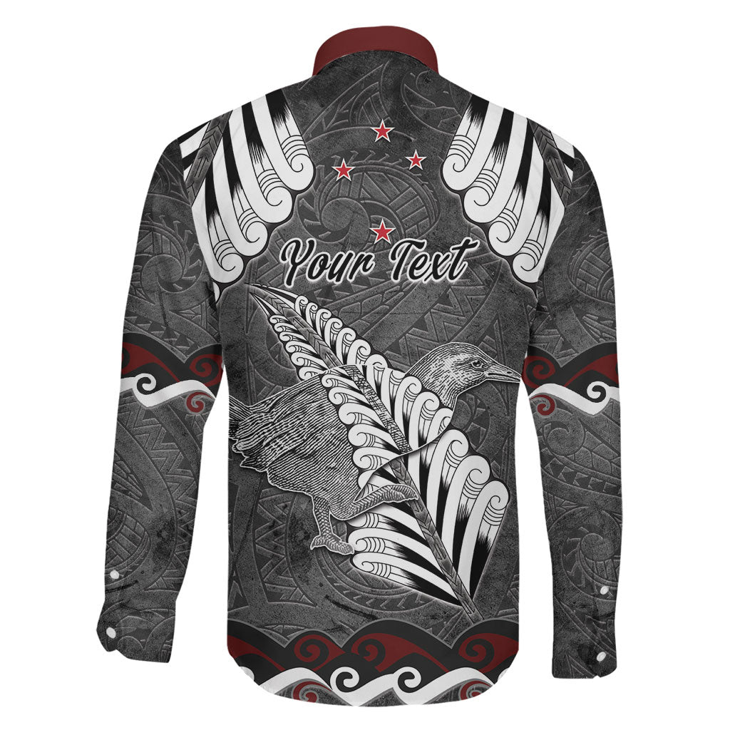 New Zealand Weka Personalised Family Matching Mermaid Dress and Hawaiian Shirt Aotearoa Hen Silver Fern Maori Pattern
