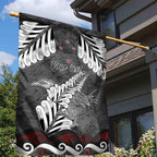 New Zealand Weka Personalised Garden Flag Aotearoa Hen Silver Fern Maori Pattern