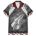 New Zealand Weka Personalised Hawaiian Shirt Aotearoa Hen Silver Fern Maori Pattern