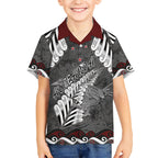 New Zealand Weka Personalised Hawaiian Shirt Aotearoa Hen Silver Fern Maori Pattern