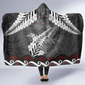New Zealand Weka Personalised Hooded Blanket Aotearoa Hen Silver Fern Maori Pattern