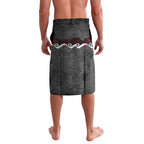 New Zealand Weka Personalised Lavalava Aotearoa Hen Silver Fern Maori Pattern