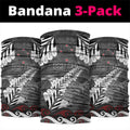 New Zealand Weka Personalised Neck Gaiter Aotearoa Hen Silver Fern Maori Pattern