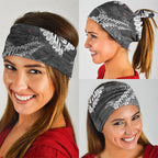 New Zealand Weka Personalised Neck Gaiter Aotearoa Hen Silver Fern Maori Pattern