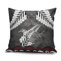 New Zealand Weka Personalised Pillow Cover Aotearoa Hen Silver Fern Maori Pattern